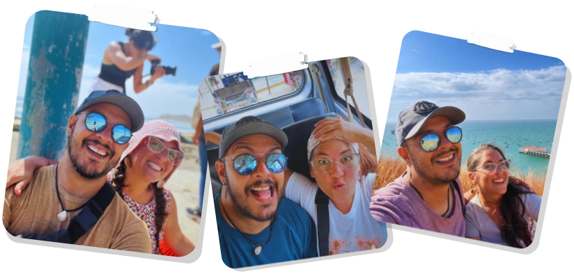 Imagenes de Hero- Web de viajes - Viajeros - Hippies con Flow